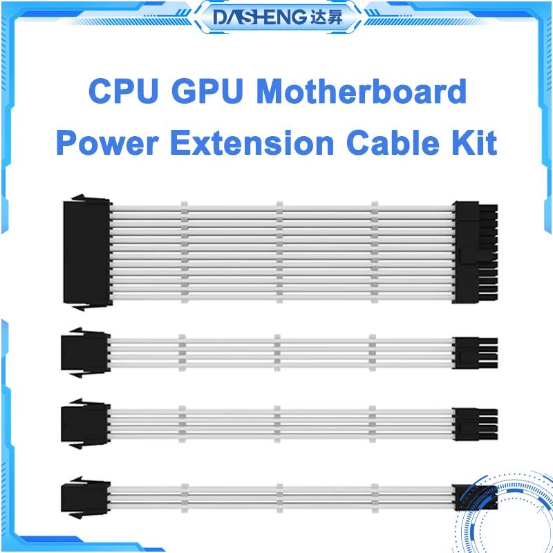 

30cm ATX Extension Cable Kit PC GPU CPU Power Supply Sleeved cable