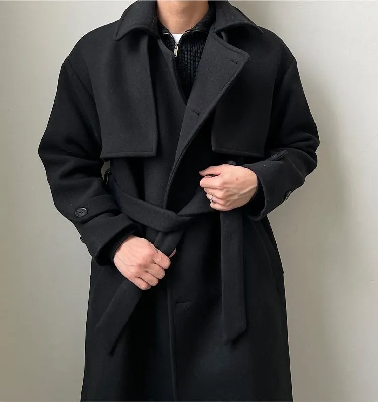 

Пальто из шерстяной смеси в корейском стиле, популярная мужская одежда, эстетичное, дышащее, повседневное, с воротником-стойкой, асимметричное, молодежное, с леопардовым принтом, осень-зима