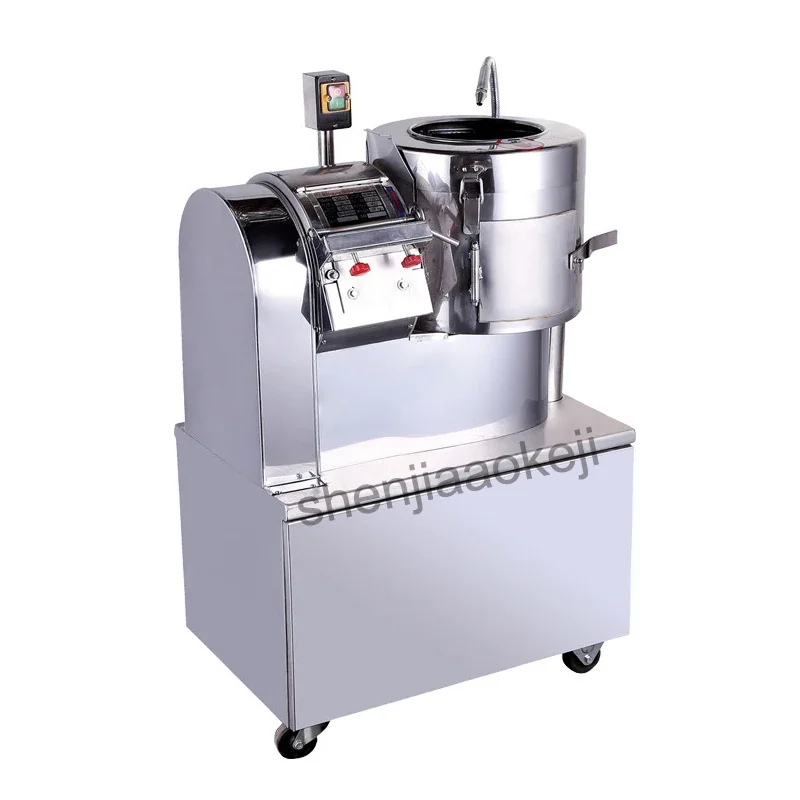 750w Stainless Steel Potato Mill Cut Machine Commercial Peeling Machine Slicer Cutting Cleaning Slice Cutting Machine