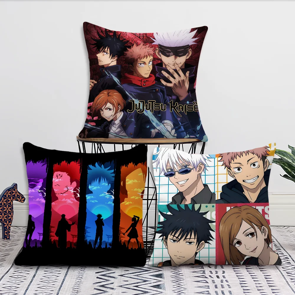 Anime J-Jujutsu K-Kaisen Decoration Room Home Sofa living Office Car Nordic Simplicity Pillow Cover