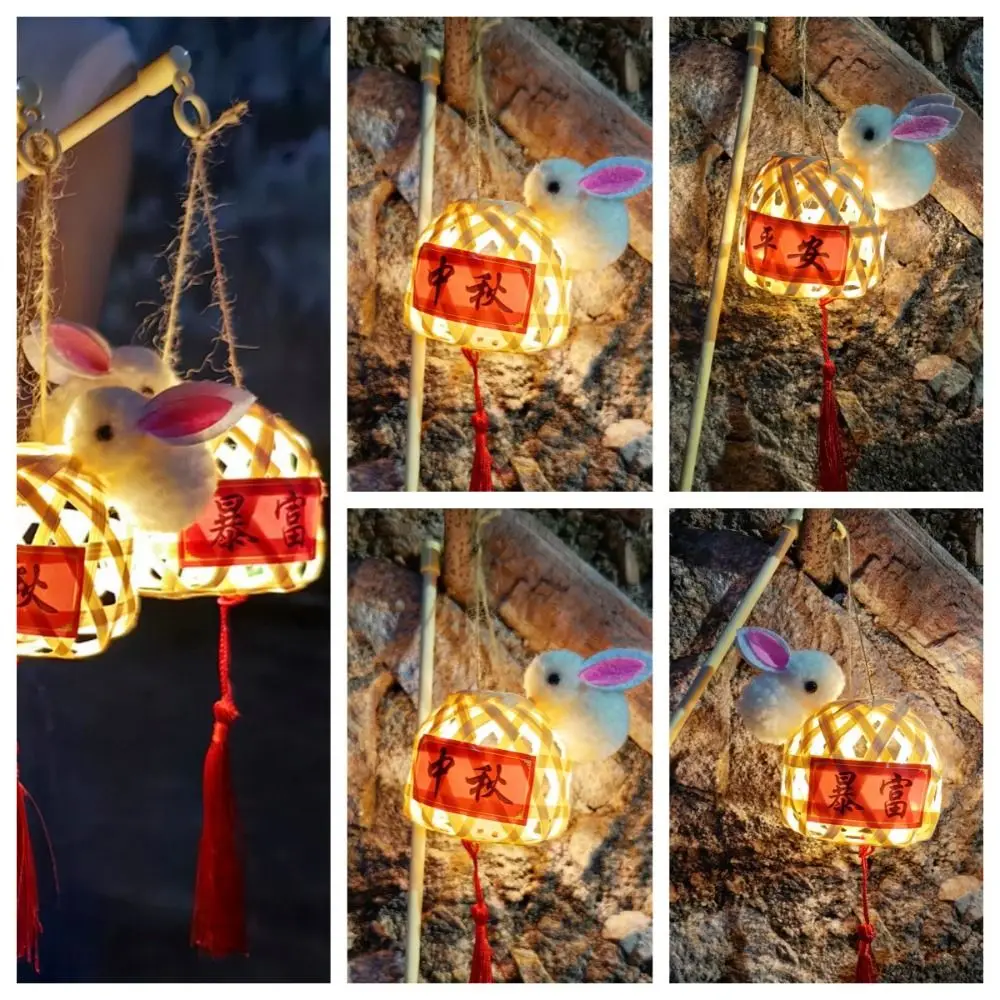 

Ancient LED Light Bamboo Mid-Autumn Lantern Handmade Chinese Style Chinese Lamp Lantern Bamboo Glowing Party