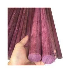 South American purple wood （Peltogyne）DIY Redwood Solid Wood Round Stick