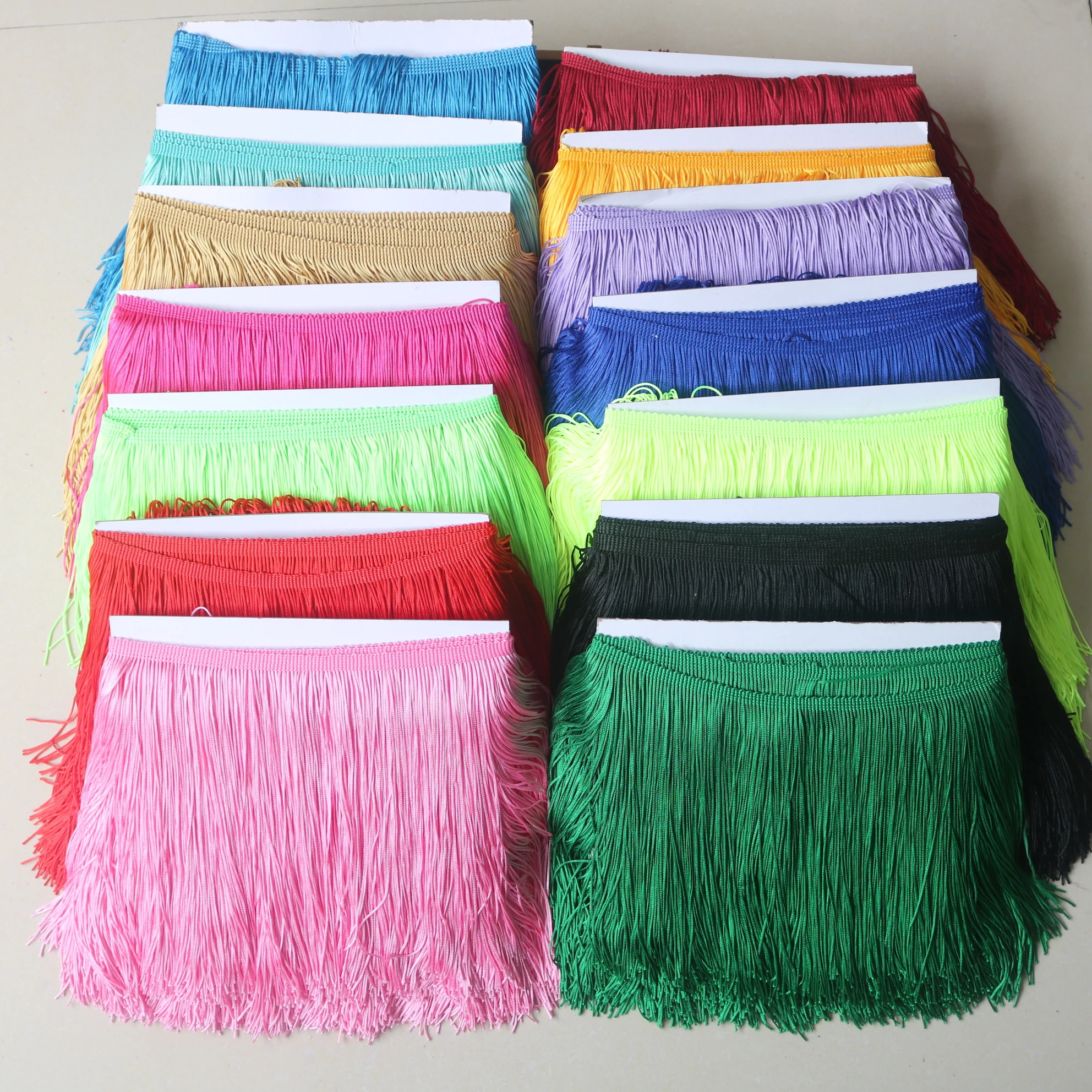 5 yards 20cm width Tassel Fringe lace for Sewing Accessories Trimmings Tassels Latin dance Clothes Fringes DIY Apparel Supplies