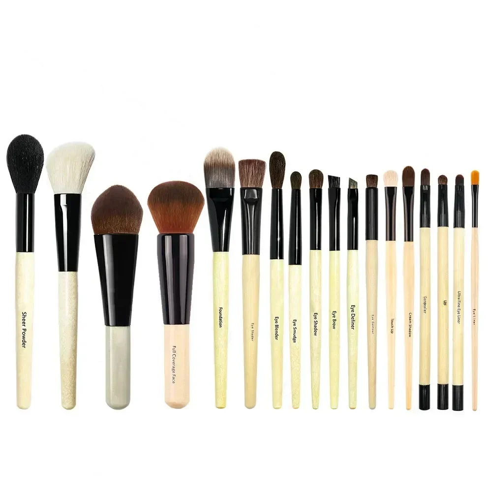 5/18pc BB Series Loose Powder Brush Angled Face Blush Brush Foundation Buffing Bursh Eyeshadow Shoder Blender Liner Makeup Brush