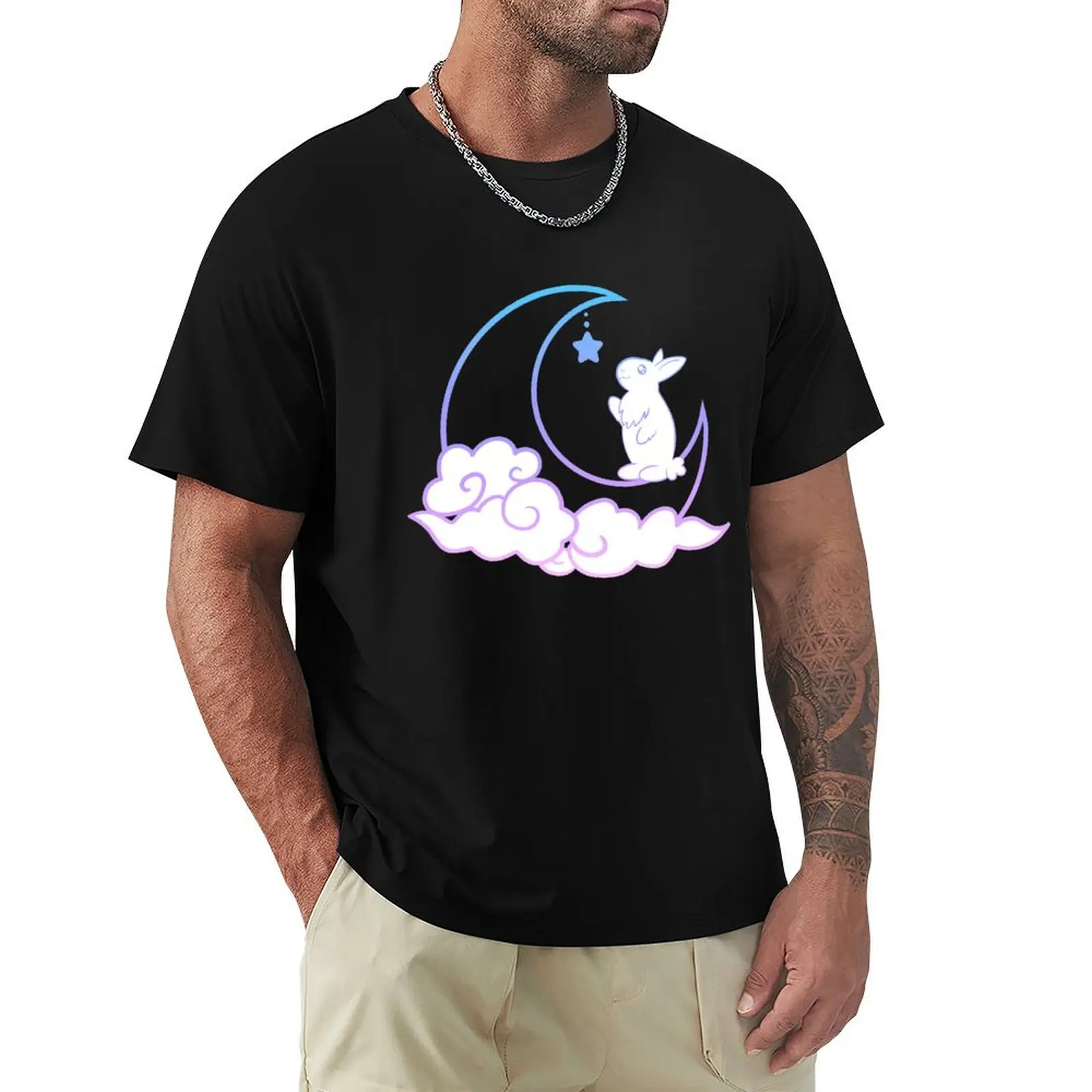 Moon Rabbit T-Shirt funnys for a boy blacks shirts graphic tees graphic tee shirt men