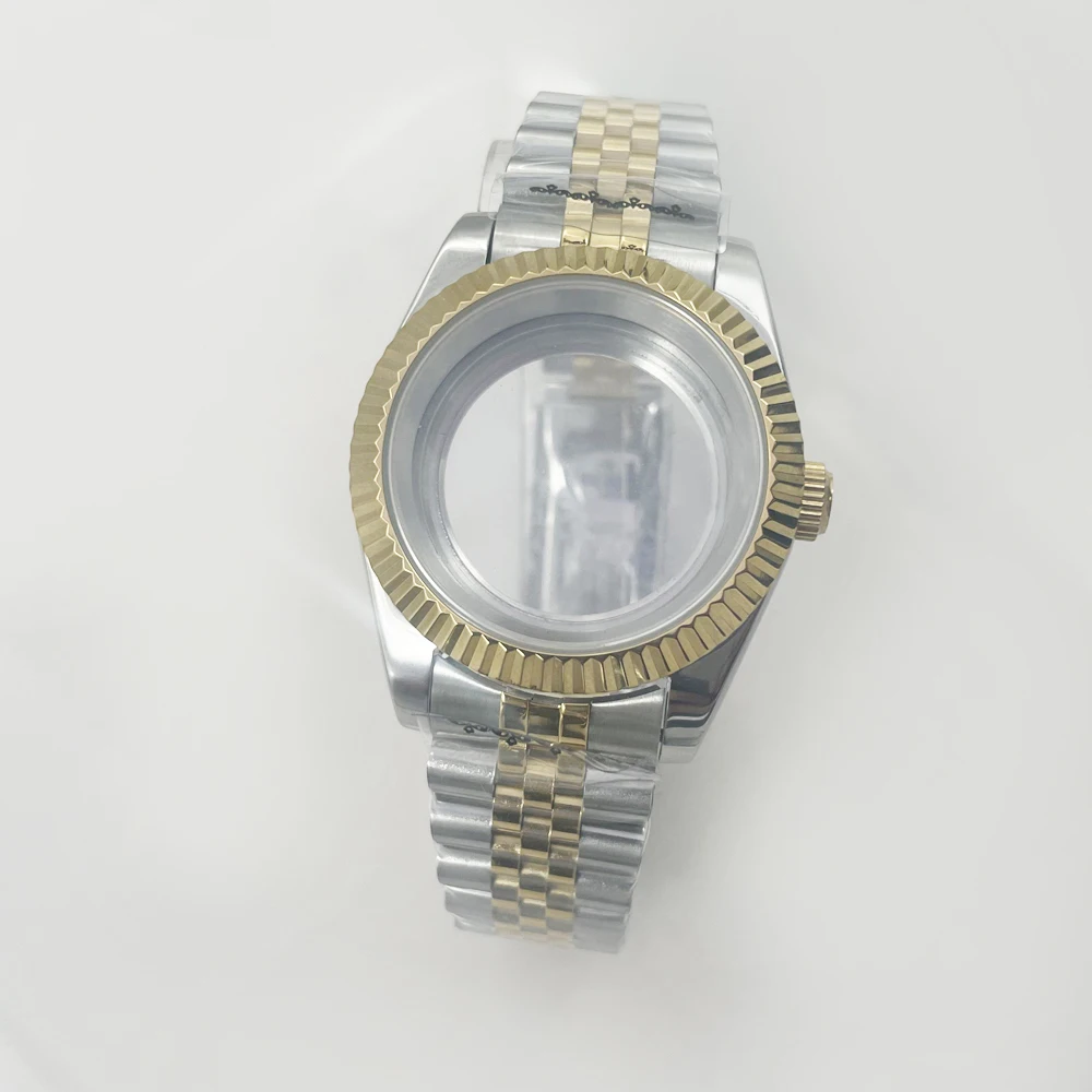 36mm/39mm ouro preto rosegold nh34 nh35 nh36 nh38 nh39 nh70 nh72 eta2824 pt5000 caixa de relógio superior à prova dwaterproof água cristal safira