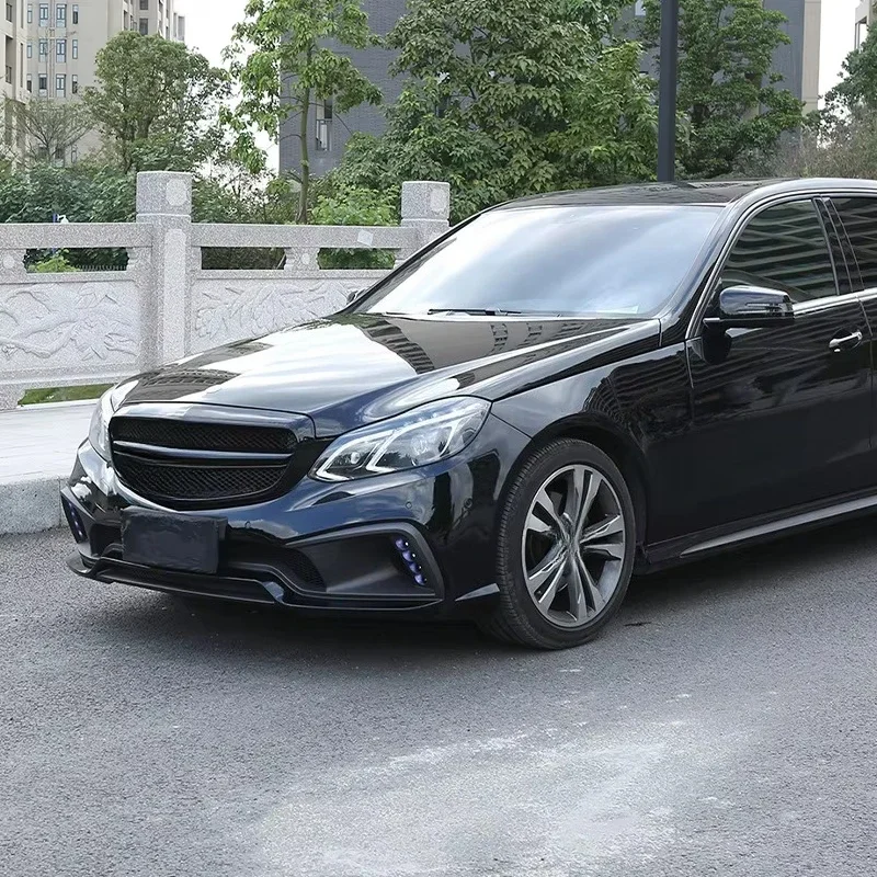 New High Quality for E-Class E350 2014-16 Upgraded WD-style Body Kit with Rear Bumper & Tail Running Lights USA