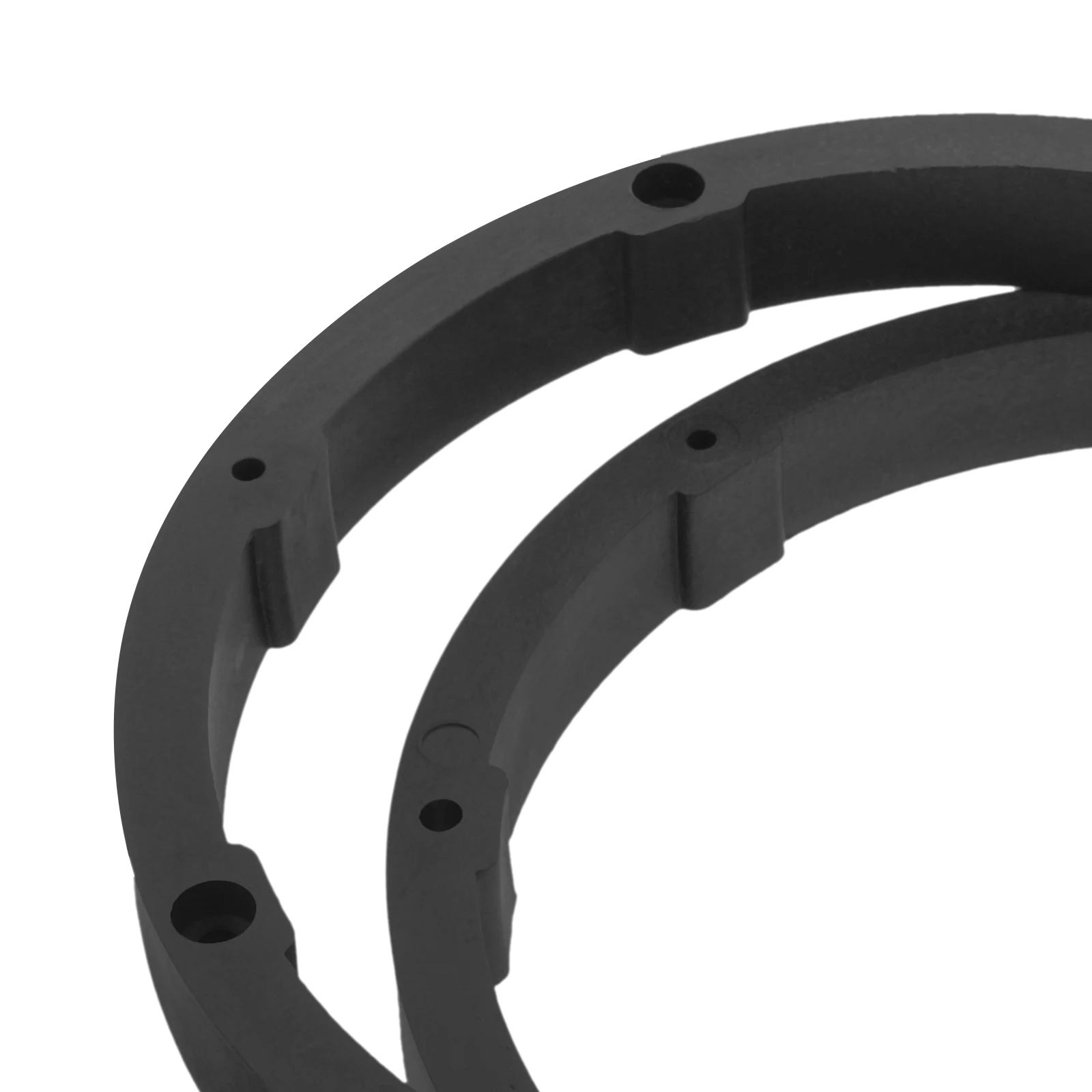 

2 Pcs Horn Washer Speaker Ring Adapter Replacement Plastic Spacer Black Adaptor Plug