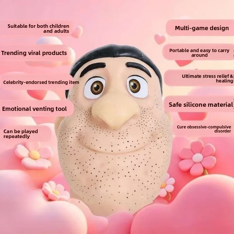Internet celebrity toy black acne decompression big simulation office relieving creative anxiety venting depression artifact