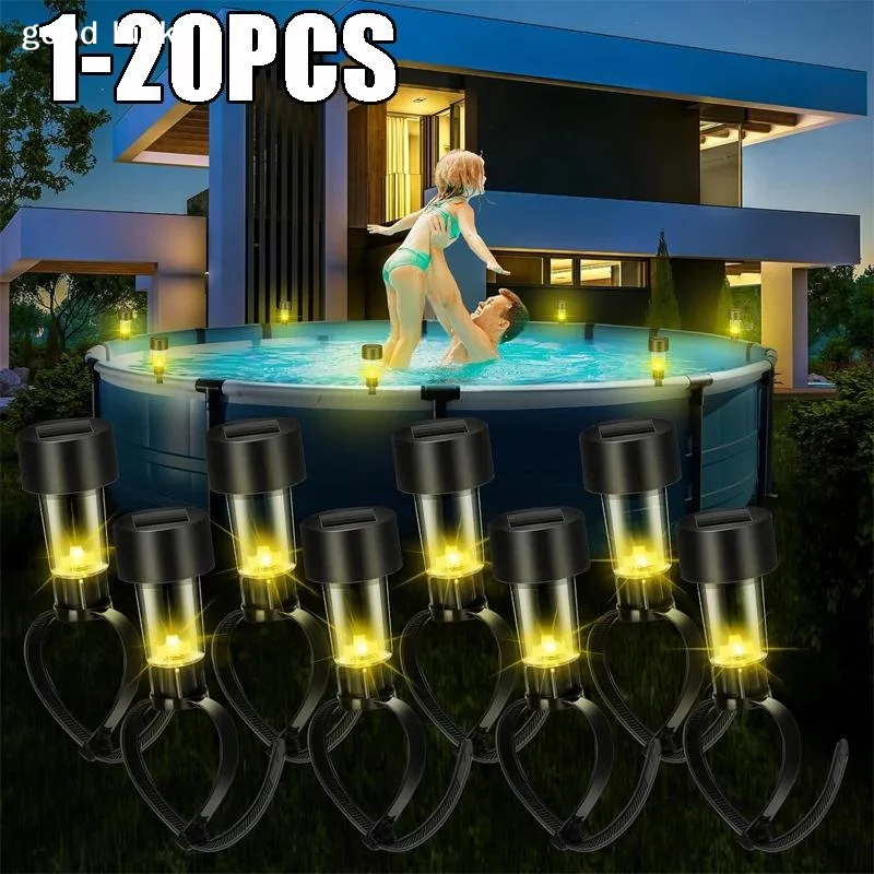 AnswerSolar Powered Fence Lights IP65 Waterproof Auto On Off For Garden Patio Outdoor Decor