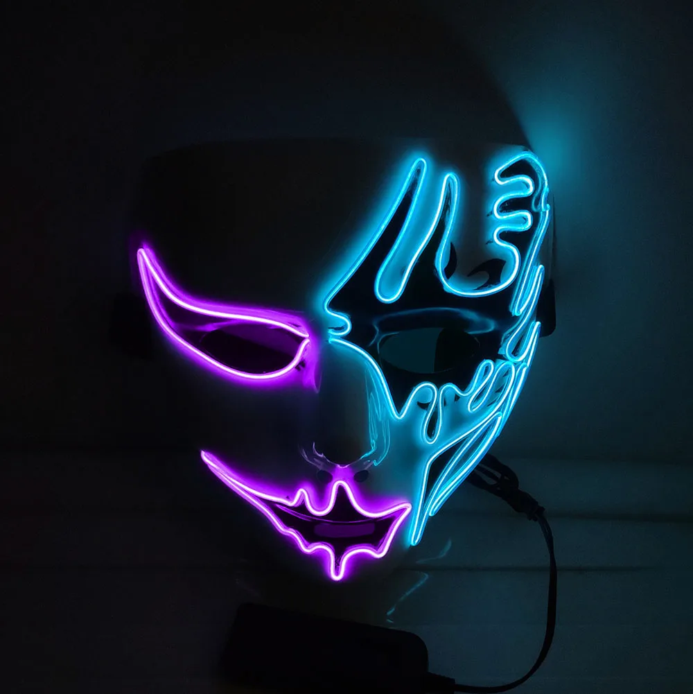 

Halloween LED Scary Mask Party Horror Masquerade Light Cosplay Costume Masks Glow in the Dark