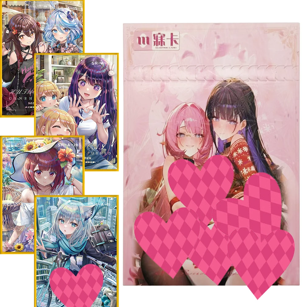 

Original Mystical Garden Collection Card Raiden Shogun Nahida Anime Games Pretty Girl Temptation Crystal Colored Paper Card Gift