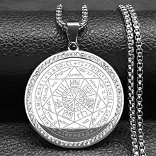 collier archange, médaille archange, collier protection, acier inoxydable,