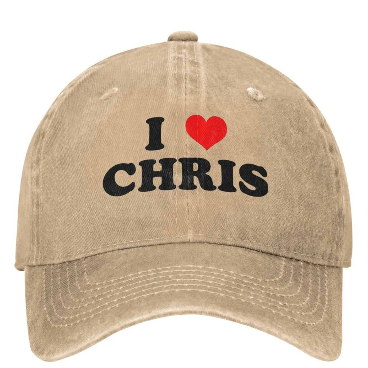 I Love Chris Brown Washed Baseball Cap Heart Vintage Hip Hop Dad Hats Summer Men Adult Outdoor Sport Sunshade Baseball Caps