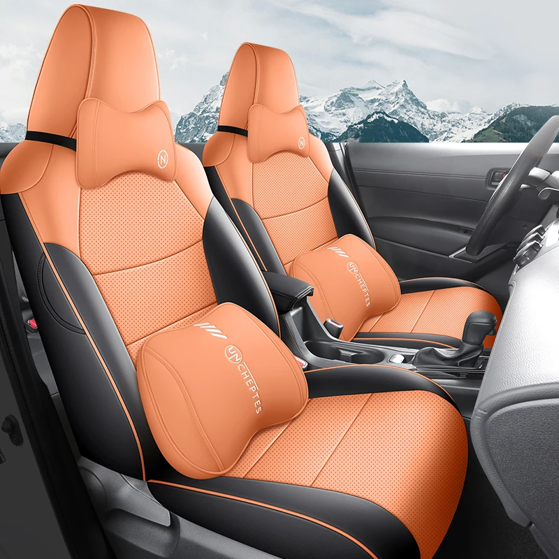Luxury Design Car Seat Covers For Toyota Rav4 2020 2021 2022 2023 2024 2025 Special Leather Interior Decoration Automotive Parts