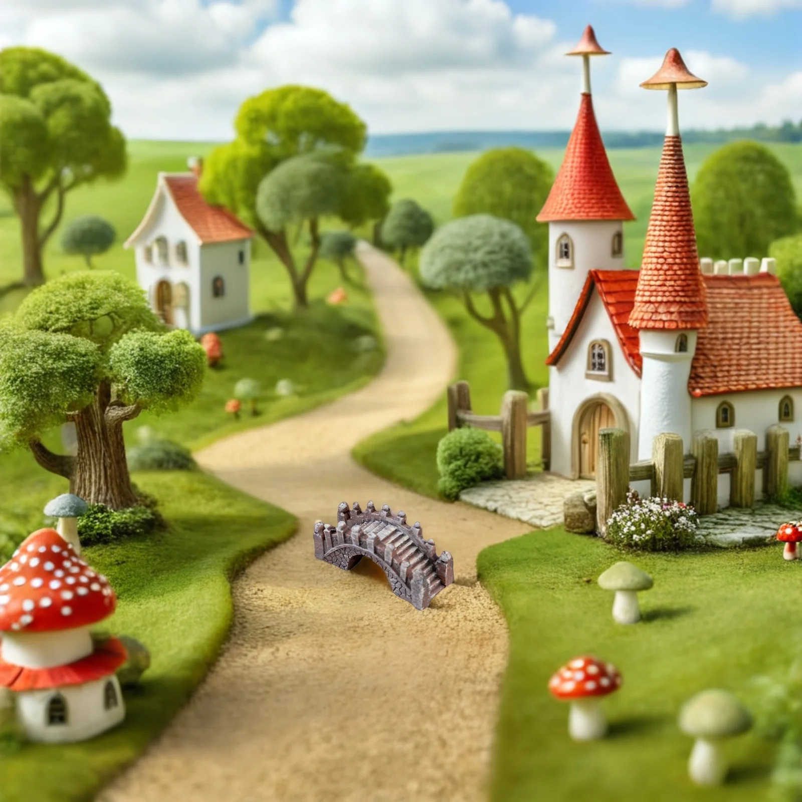 

4pcs Resin Miniature Statue Garden Yard Decor Decorative Outdoor Indoor Landscaping Micro Landscape Adornments Diy