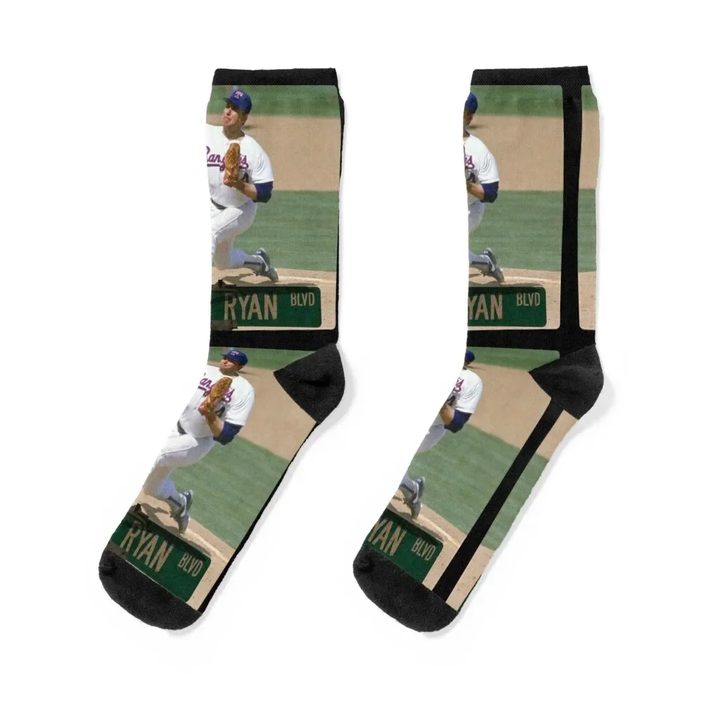 

Nolan Ryan Blvd. Socks man anime kawaii christmas gift Boy Socks Women's summer short hiphop Socks Men Women's