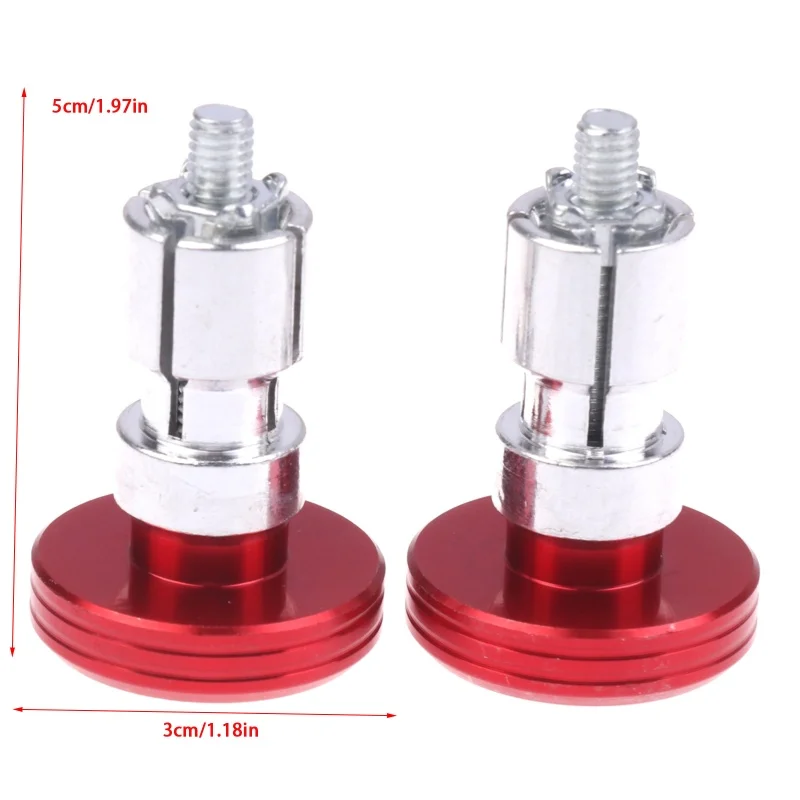 1 Motorcycle Pair Handlebar End Caps Aluminum Grips Ends Anti Slip Designs
