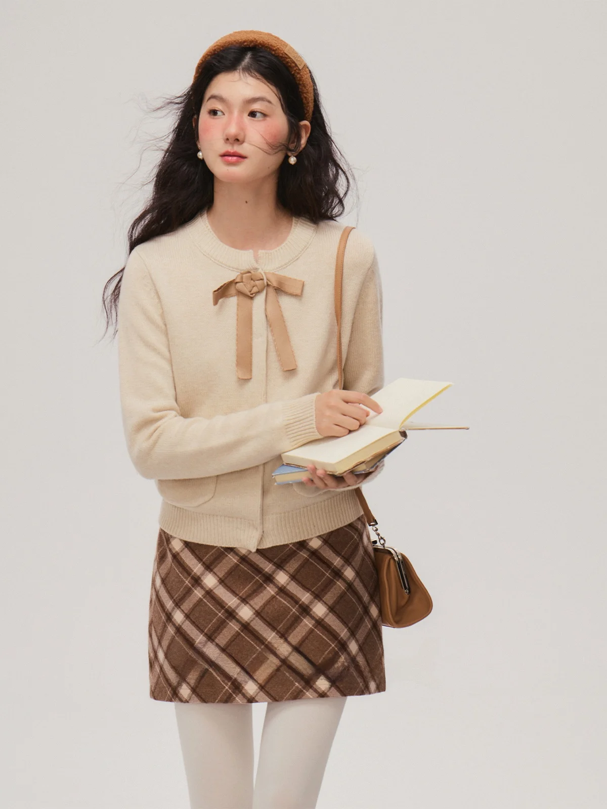 

Вязаный вручную свитер с узлами цвета сахарного мокко, теплый, пушистый, из чистой австралийской шерсти, ручной работы, женский, модный, зимний