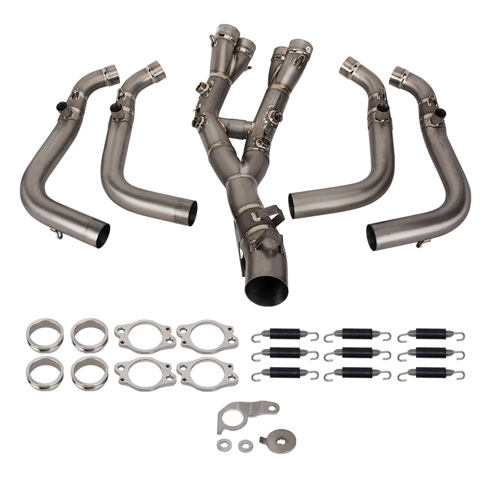 E-B10E9 Full Kit Exhaust Line For BMW S1000xr M1000XR 2020-2025 Titanium Header Escape Front Link Pipe Slip On Original Muffler