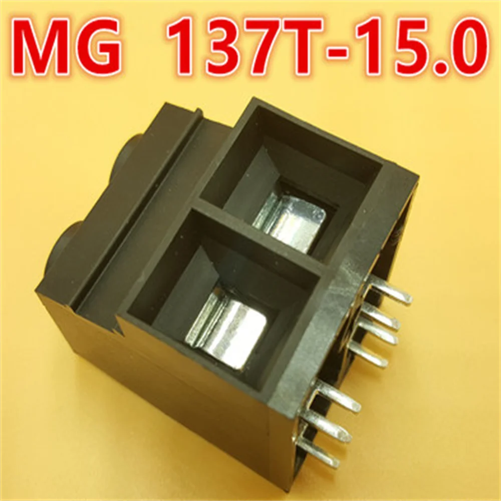 MG137T-15.0mm 2/3/4/5/6P Pitch High Current Screw Type PCB Terminal 1000V125A KF Green Black