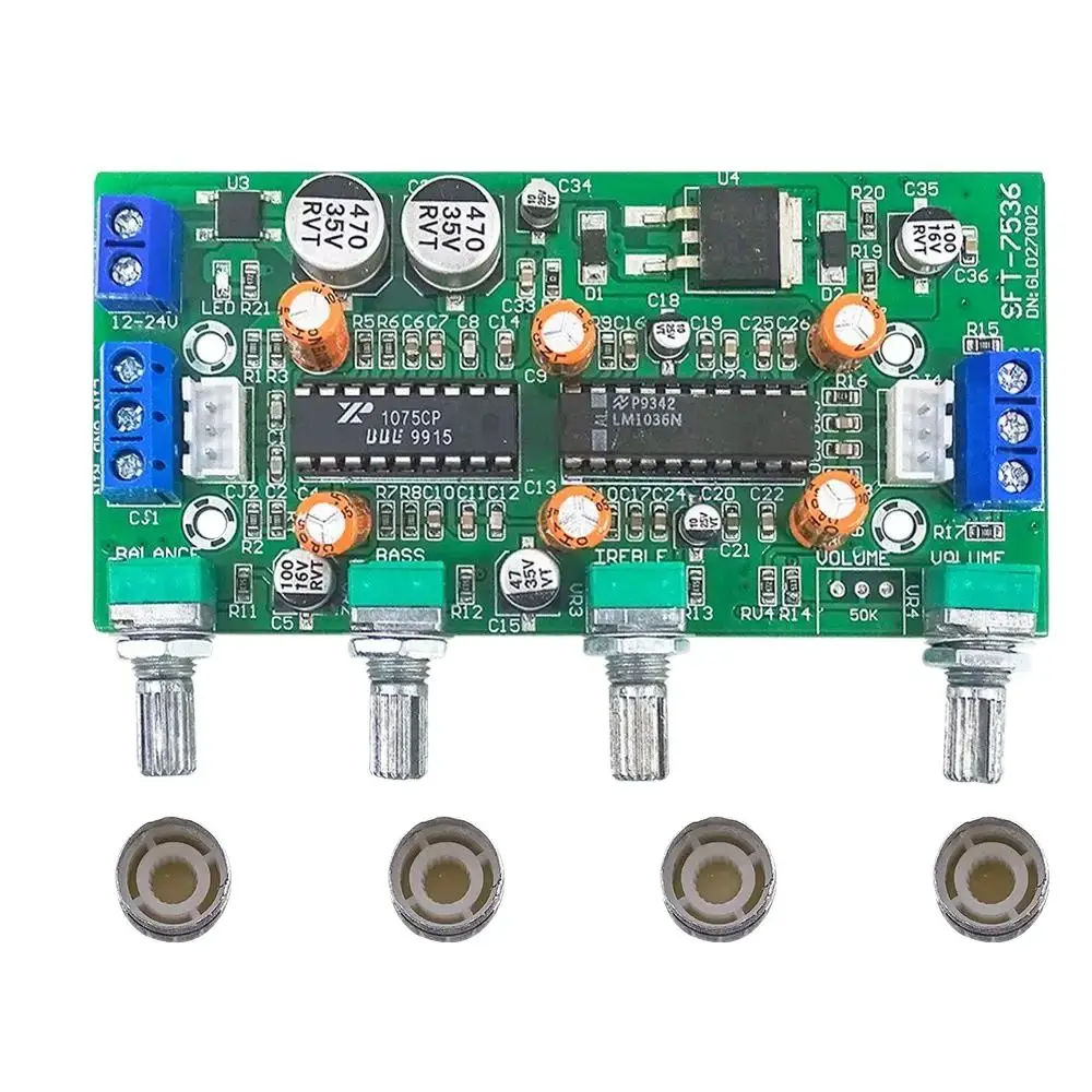 Amplifier Preamplifier Tone Board XR1075+LM1036 Home Theater Preamp With Tone Control DIY Sound Speaker Amplifiers