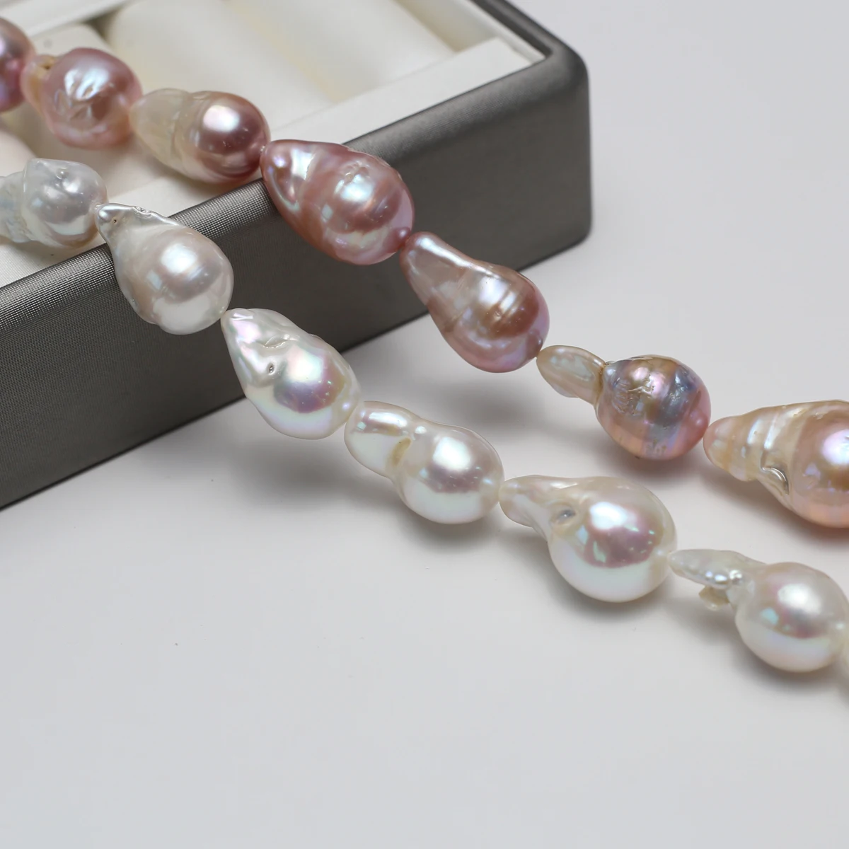 12-15mm AAAAAA Natural Freshwater Baroque White Purple Pearl Bead Jewelry Make DIY Necklace Bracelet Accessories Wedding Gift