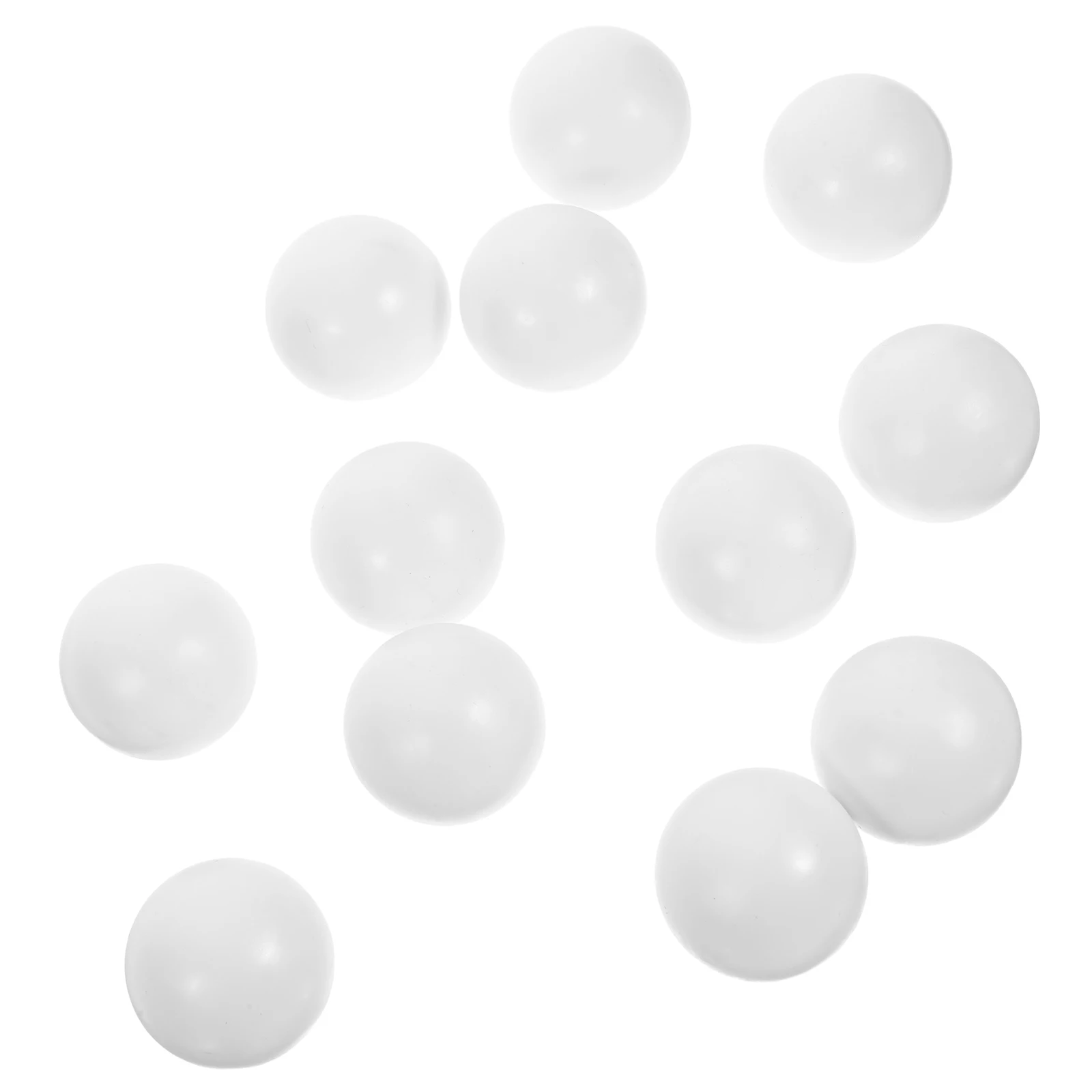 12pcs มินิตารางฟุตบอล 32 มม.สีขาวเคลือบเงาลูกฟุตบอลเดสก์ท็อปเกมอะไหล่ตารางฟุตบอลอุปกรณ์เสริม