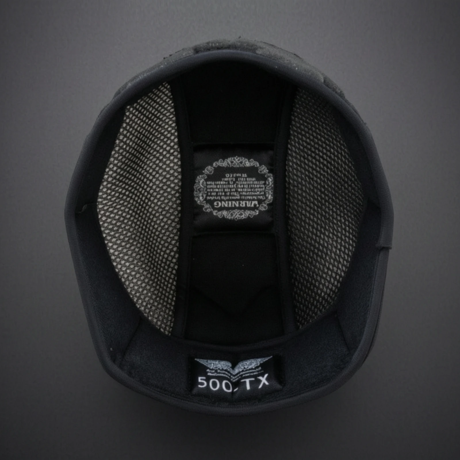 Replacement Helmet Liner Breathable Helmet Lining Inner Liner with Mesh Panels Black Sweat Absorbent for Motorcyclists