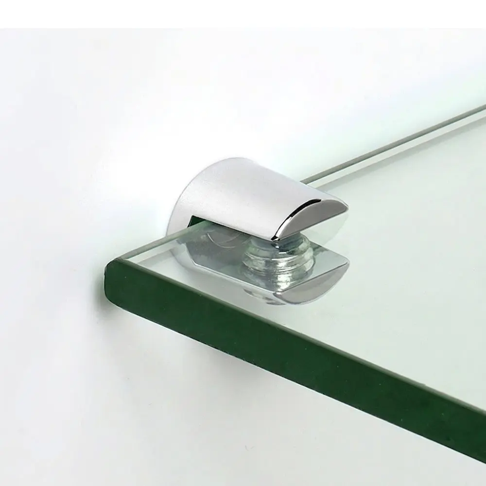 Premium Glass Clip Support Bracket For Showcase Shelf Cabinet Furniture Hardware Adjustable Zinc Alloy Fixing Clamp
