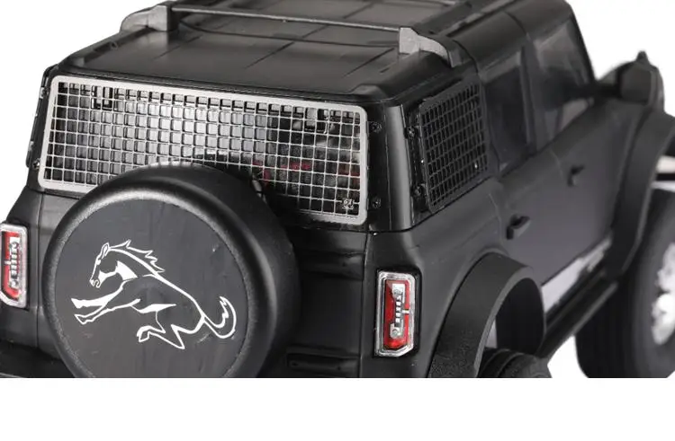 الفولاذ المقاوم للصدأ المعادن مجسمة نافذة المضادة للتصادم صافي نافذة جانبية + نافذة خلفية صافي ل 1/18 Traxxas Trx-4m برونكو Trx4m