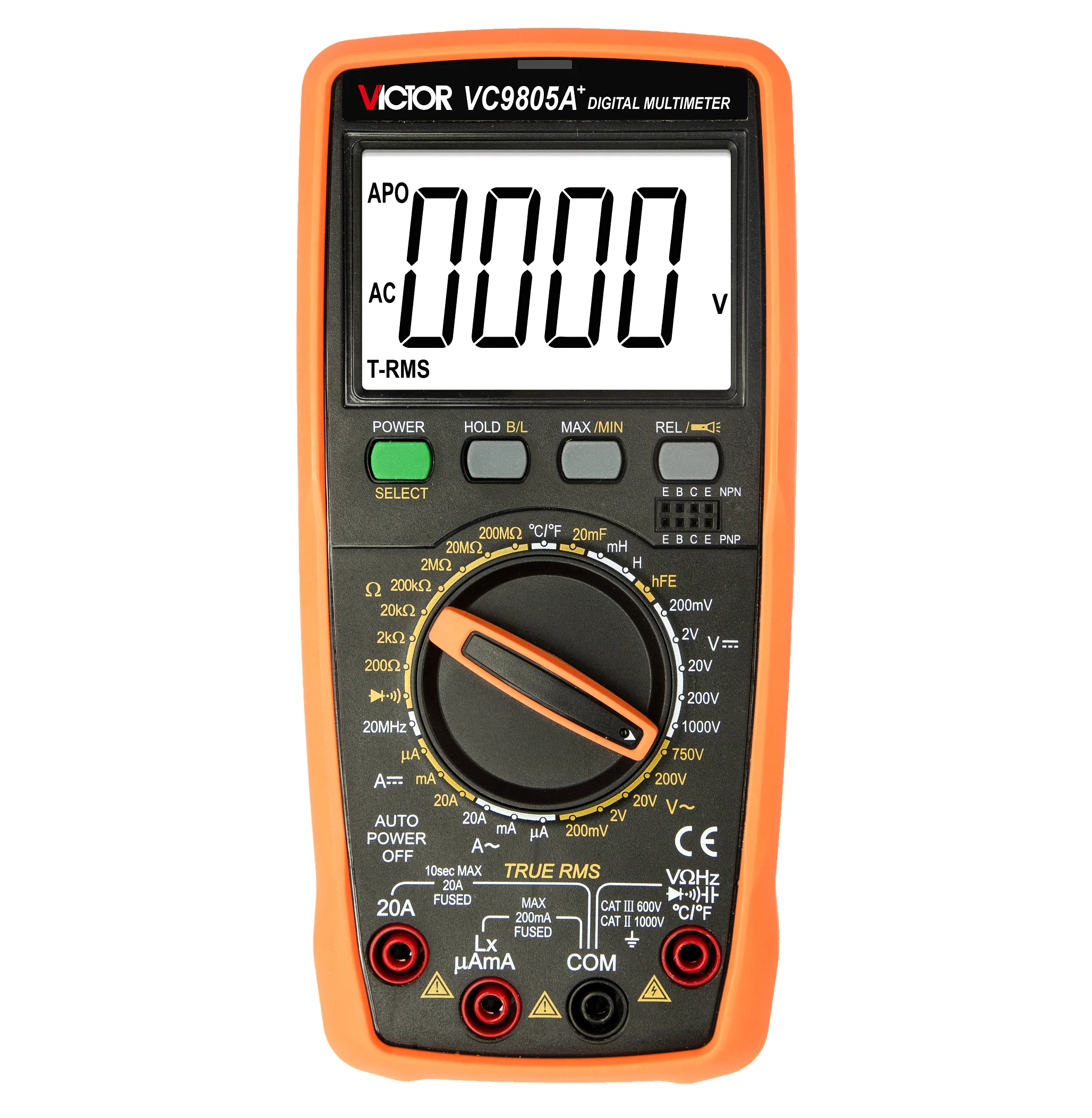 

Victor NEW VC9805A+ Good Performance Digital Multimeter Uses the LCD with 27mm-high Figure