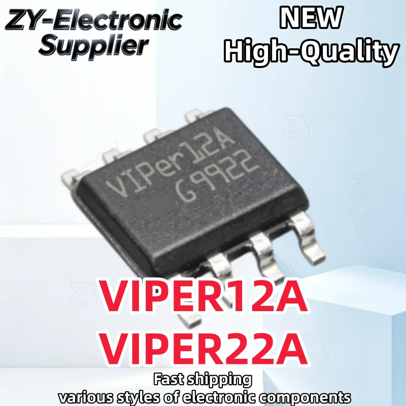 10Pcs 100% New VIPER22A VIPER22AS VIPER22ASTR VIPER22ASTR-E VIPER12A VIPER12AS VIPER12ASTR VIPER12ASTR-E sop-8 In Stock