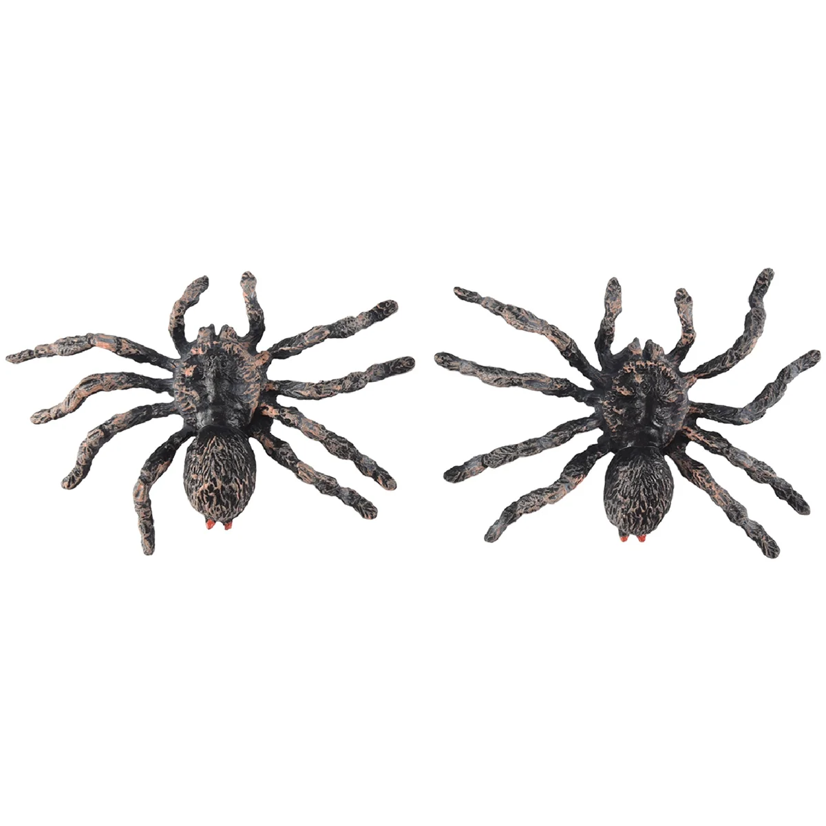 2Pcs 9.5cm Large Fake Realistic Spider Insect Model Halloween Scary Prop