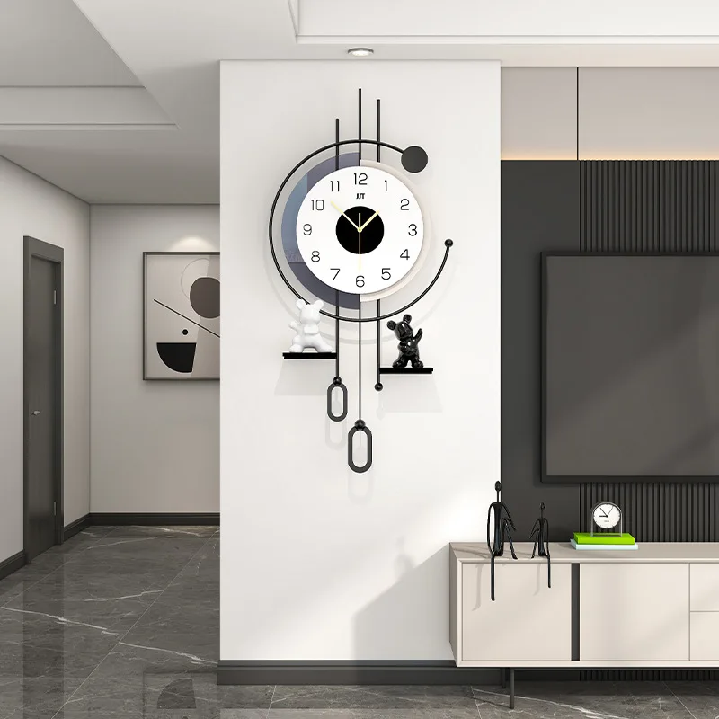 

Скандинавские простоты, деревянные настенные светильники, аксессуары для интерьера, часы, подвесные на стену, нет необходимости пробивания, креативные подвесные часы