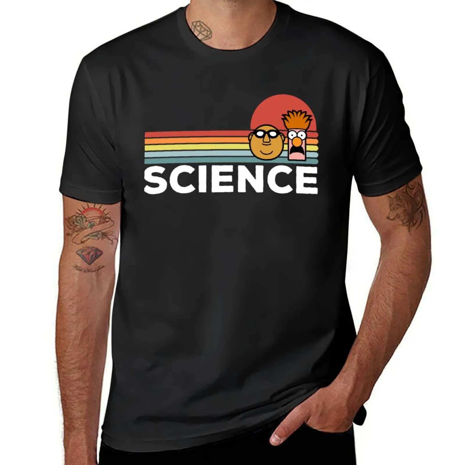 Science - Bunsen And Beaker T-Shirt new edition oversized korean fashion graphics designer t shirt men