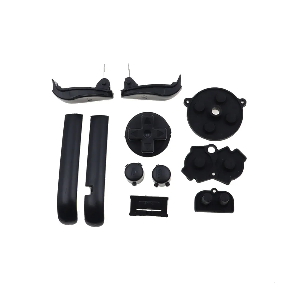 1Set For Gameboy Advance GBA Replacement Plastic D Pads A B Power ON OFF Full Set Button & Conductive Rubber Keypads - view 3