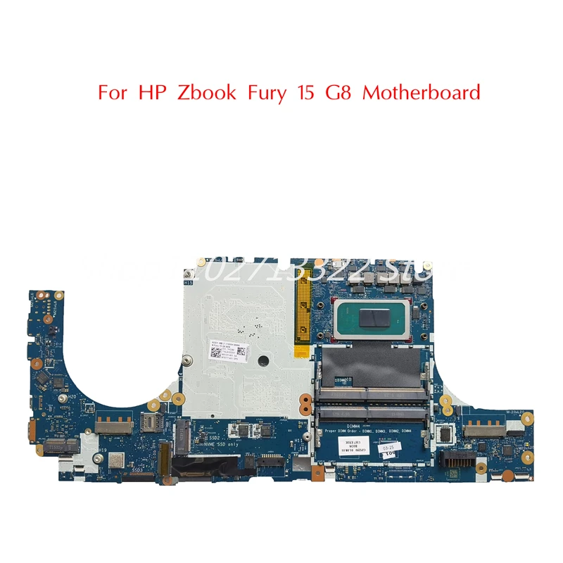 M75777-601 Used For HP ZBook Fury 15.6 Inch G8 Mobile Workstation Motherboard M81281-601 GPZ50 LA-K771P With I7-11800H DDR4 100%