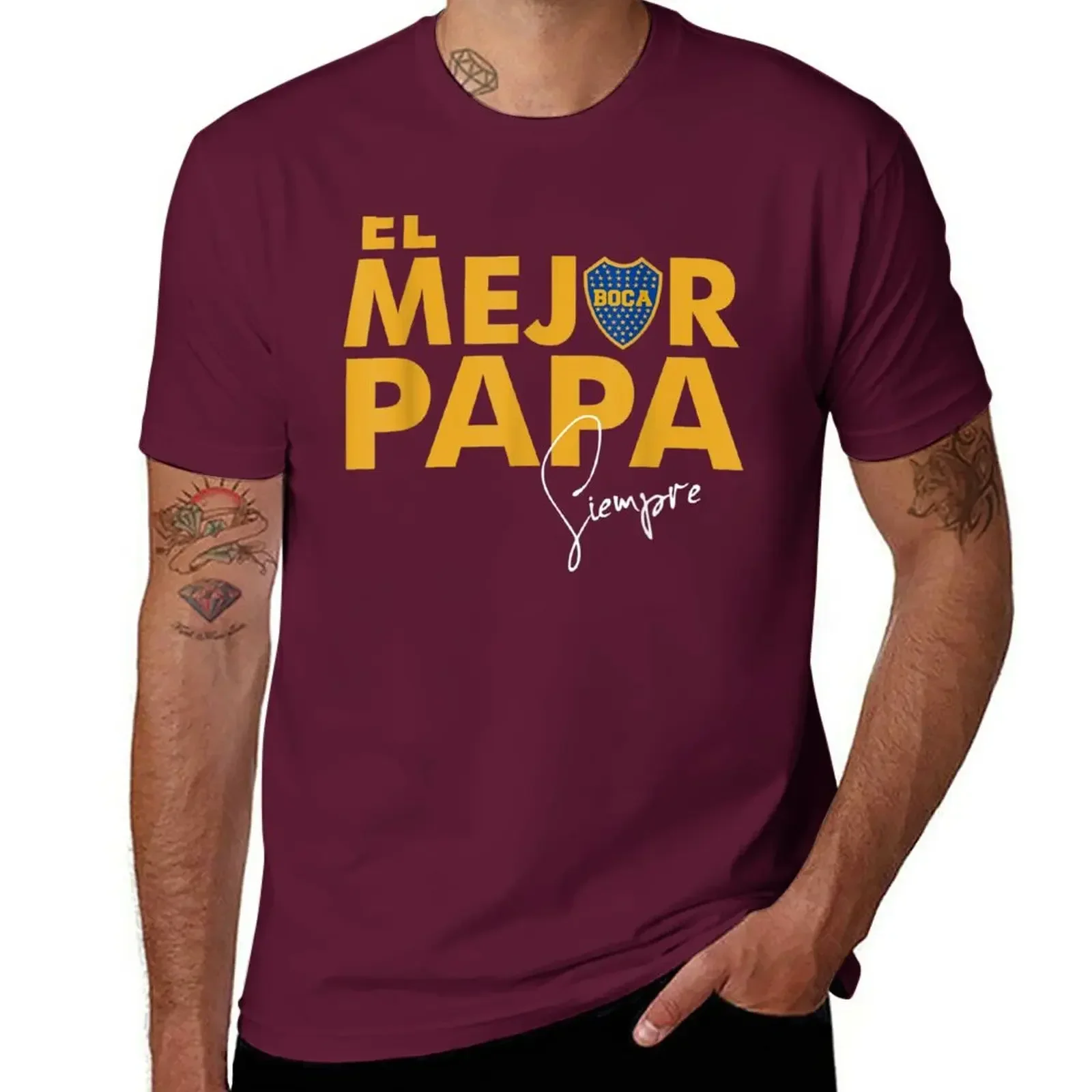 New Club Atletico Boca Juniors El Mejor Papa t-shirt ragazzi magliette personalizzate top vestiti carini vendita calda uomini girocollo