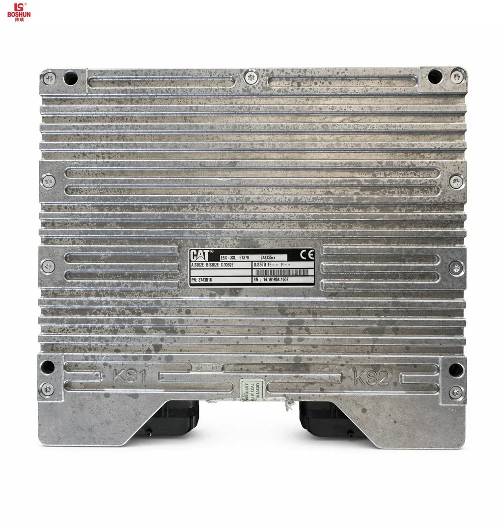 Diesel Engine ECM KS1 KS2 Dual Plug ECU Control Module 3743018 for Heavy Duty Excavator Bulldozer Tractor Construction Machinery