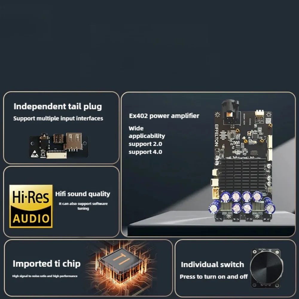 لوحة مضخم صوت موك بلوتوث عالية الطاقة 4.0 دعم ستيريو متعدد القنوات للضبط