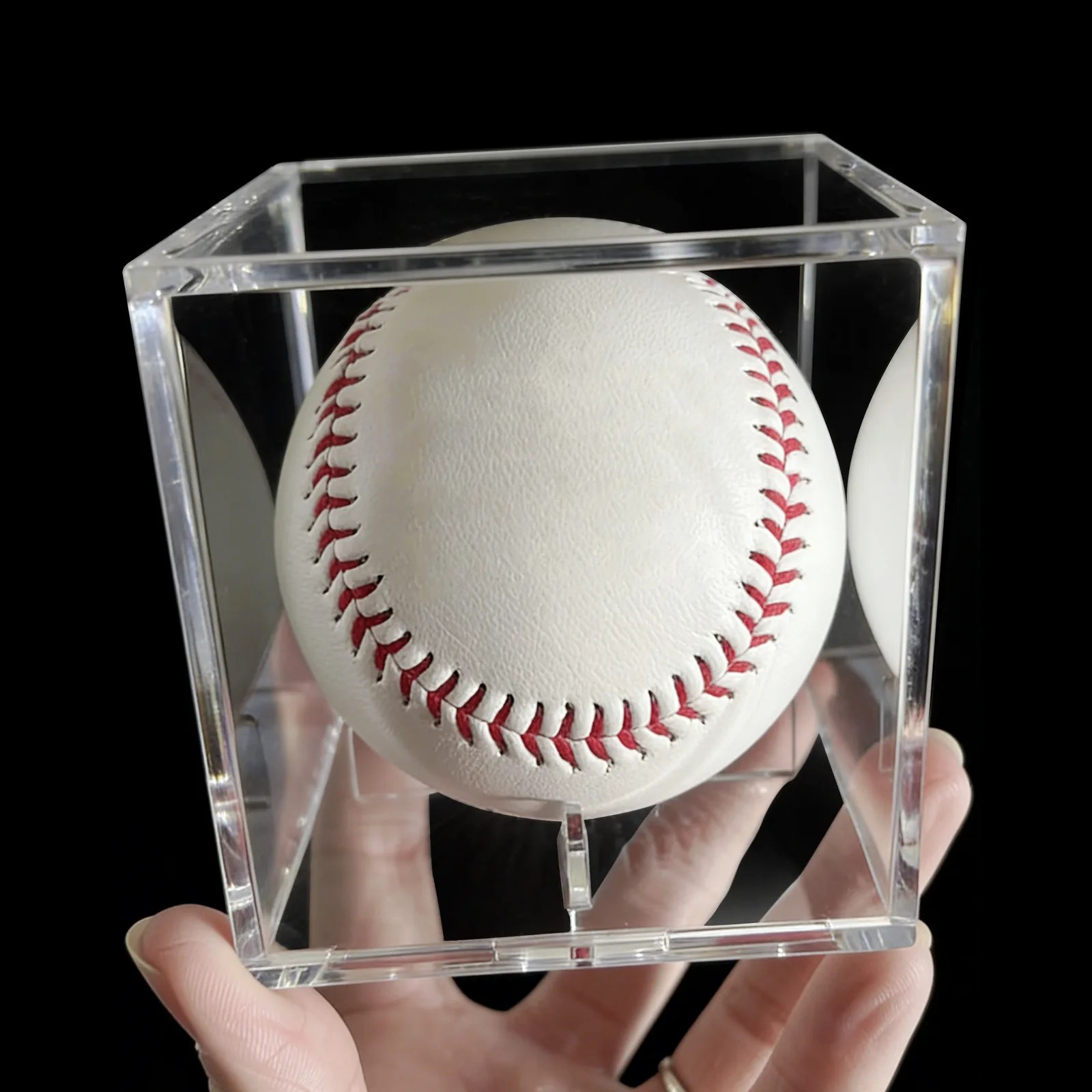 acrylic transparent baseball storage box, dust-proof display box, collection box 10pcs.