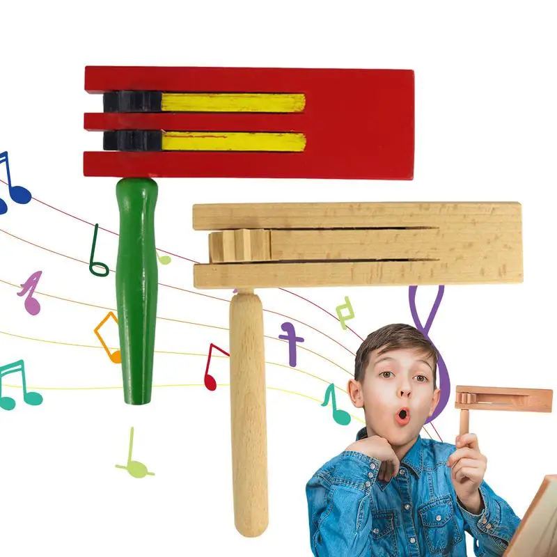 Ratchet Musical Instrument Percussion Instruments Musical Ratchet Traditional Toy Mexican Rattle Toy Kids Instruments Portable