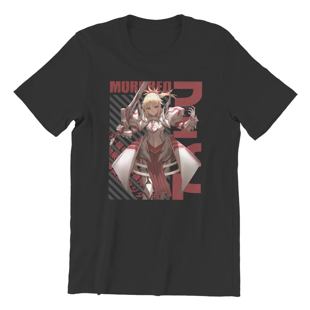 Fate Mordred Fate Stay Night Fate Grand Order Fgo fate kaleid liner Manga Japan T-Shirt for Men 100% Cotton printed Clothes