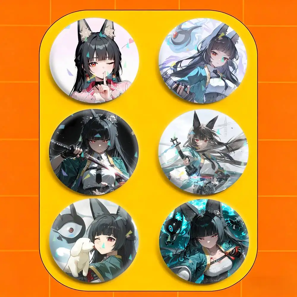 

Z-Zenless Zone Zero Miyabi H-Hoshimi 32/44/58mm Handmade Pins Round Brooch Badge Backpacks Clothes Jewelry Gifts