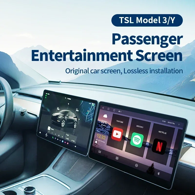 15.6 Inch Android 13 for Tesla Model 3 Y 2019-2024 Co Pilot Entertainment Car Multimedia Stereo Digital Screen plug and play