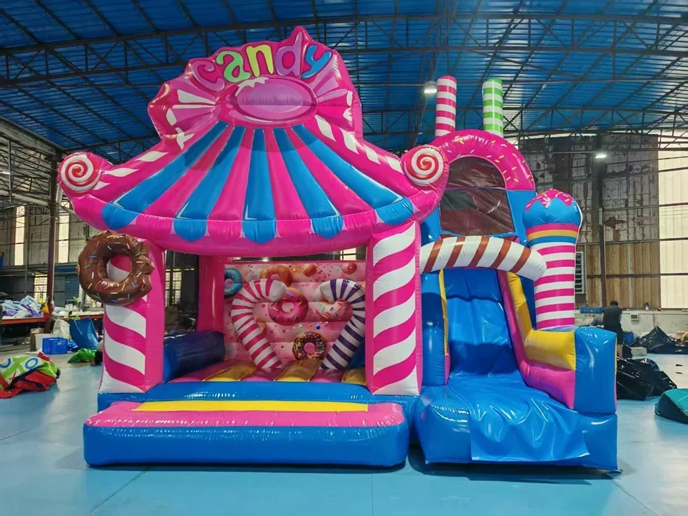 2025 Large Custom Children's Indoor Outdoor Games Activities Games Jumping Slides Commercial Inflatable Bouncy Castle