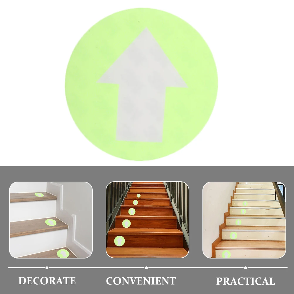 

20pcs Reflective Trail Markers Arrow Direction Signs Outdoor Camping Stickers Waterproof Pvc Safety Signage Stairway Pathways