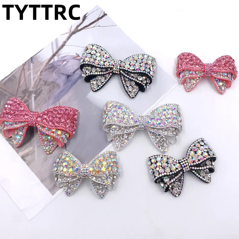 1PC Shining Rhinestone Shoe DIY Flower Bow Bridal Wedding Party Shoes Accessories High Heels Shoes DIY Manual Shoe Decorations