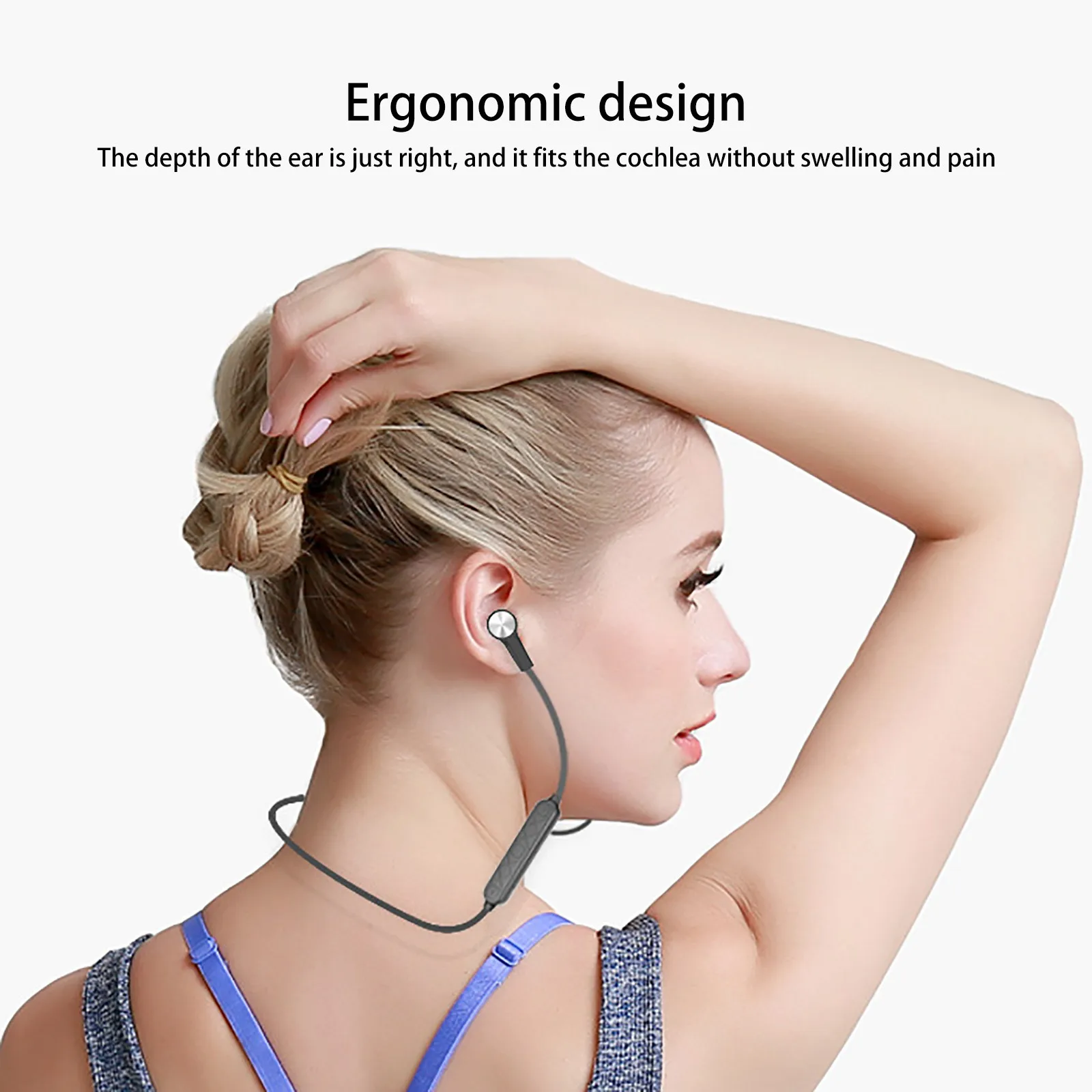 Słuchawki Bluetooth Upgrade Bluetooth 5.0 bezprzewodowe słuchawki douszne sportowe W słuchawki douszne z mikrofonem radio HiFi głęboki bas zestawy słuchawkowe